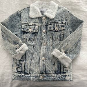 Little Kids Denim Sherpa Jacket